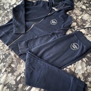 Victoria Secret 2 pc zip up hoodie & drawstring pant XS